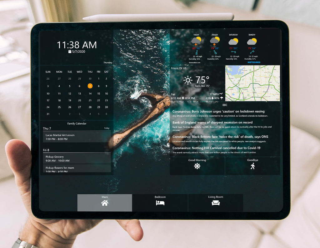 [Example] Start your Day - Weather, Calendar, News Feeds, Traffic ...