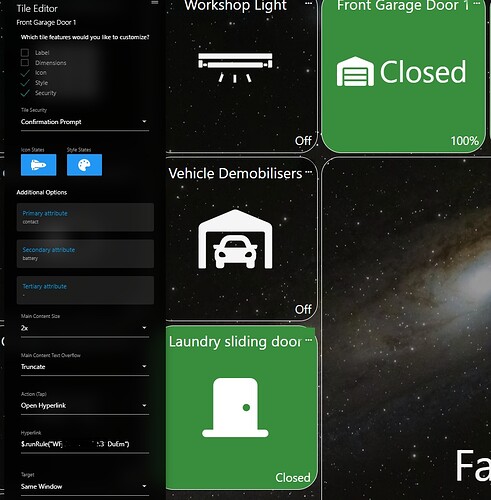 Front Garage door confirm prompt