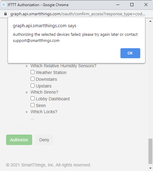 [Resolved] SmartThings Graph Authorization Error - SharpTools Community